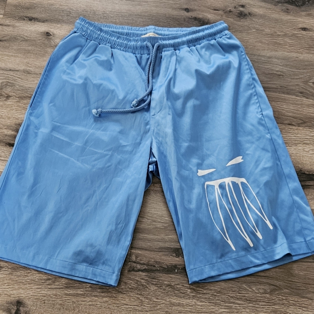 Stylish Blue Graphic Men's Shorts